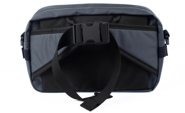 The LGD in Nebulous. Back view, showing the hide-away padded hip belt.